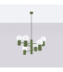 Halo Multi Arm Pendant Ceiling Light Olive Green 6x G9-2