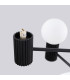 Halo Multi Arm Pendant Ceiling Light Black 6x G9-8