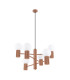 Halo Multi Arm Pendant Ceiling Light Mocha 6x G9-1