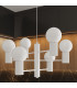 Halo Multi Arm Pendant Ceiling Light White 6x G9-14
