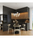 Halo Multi Arm Pendant Ceiling Light Beige 6x G9-13