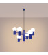 Halo Multi Arm Pendant Ceiling Light Ultramarine 6x G9-3