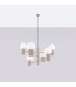 Halo Multi Arm Pendant Ceiling Light Taupe 6x G9-2