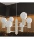 Halo Multi Arm Pendant Ceiling Light Beige 6x G9-14