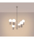 Halo Multi Arm Pendant Ceiling Light Taupe 6x G9-3