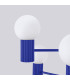 Halo Multi Arm Pendant Ceiling Light Ultramarine 6x G9-5