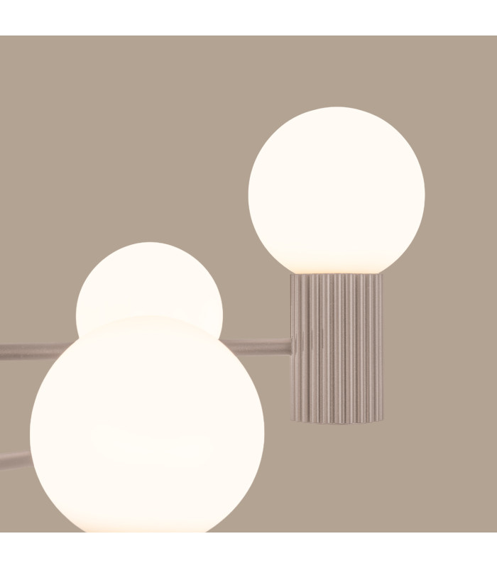 Halo Multi Arm Pendant Ceiling Light Taupe 6x G9-4
