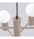 Halo Multi Arm Pendant Ceiling Light Taupe 6x G9-6
