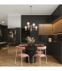 Halo Multi Arm Pendant Ceiling Light Mocha 6x G9-12