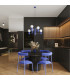 Halo Multi Arm Pendant Ceiling Light Ultramarine 6x G9-12