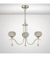 Ceiling Pendant 3 Light Antique Brass, Clear Glass - 2