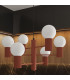 Halo Multi Arm Pendant Ceiling Light Red Ochre 6x G9-14