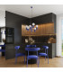 Halo Multi Arm Pendant Ceiling Light Ultramarine 6x G9-13