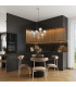 Halo Multi Arm Pendant Ceiling Light Taupe 6x G9-13