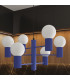 Halo Multi Arm Pendant Ceiling Light Ultramarine 6x G9-14