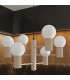 Halo Multi Arm Pendant Ceiling Light Taupe 6x G9-14
