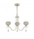 Ceiling Pendant 3 Light Antique Brass, Clear Glass - 4
