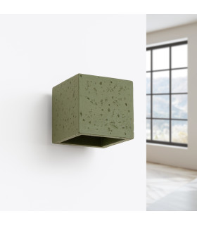 Quad Up & Down Wall Lamp Olive Green 1x G9-2