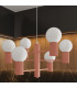 Halo Multi Arm Pendant Ceiling Light Peachy 6x G9-14