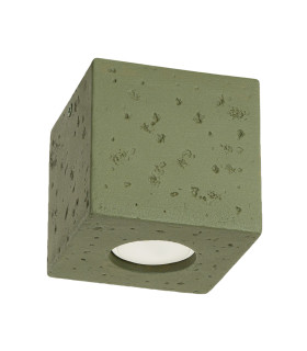 Quad Surface Mounted Downlight Olive Green 1x GU10-1