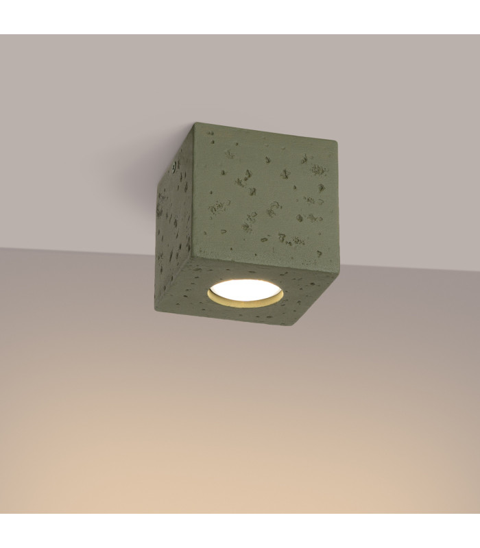 Quad Surface Mounted Downlight Olive Green 1x GU10-3