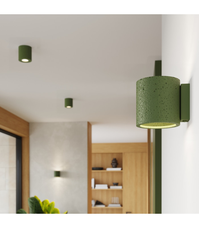 Orbis Up & Down Wall Lamp Olive Green 1x G9-12
