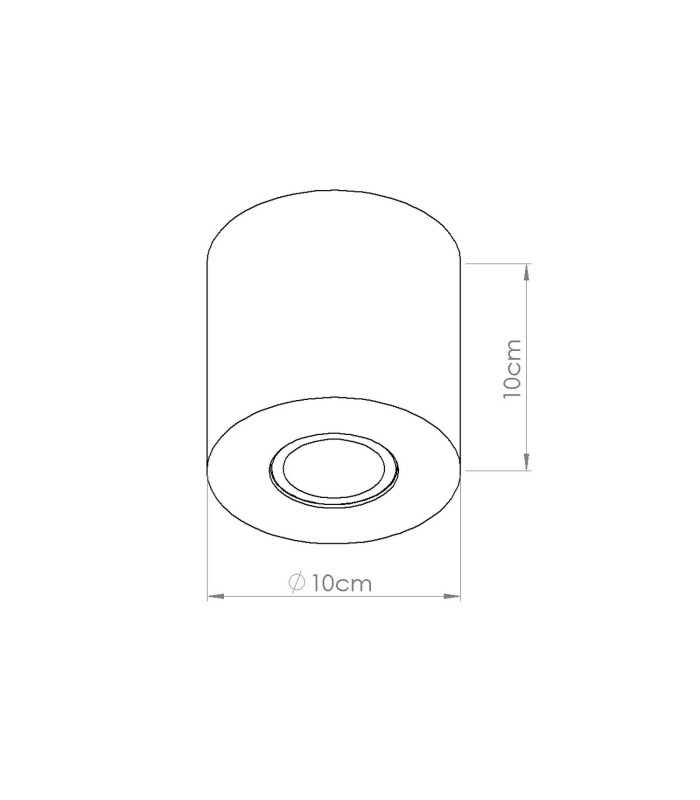 Orbis Surface Mounted Downlight Beige 1x GU10-7