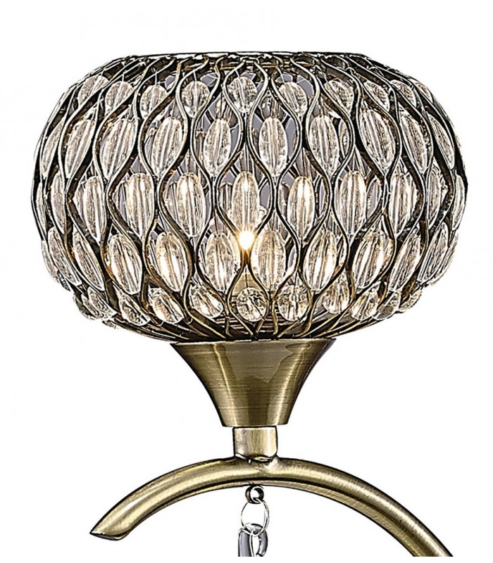 Ceiling Pendant 3 Light Antique Brass, Clear Glass - 9