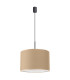 Nevia Cylindrical Pendant Ceiling Light Taupe Black 1x E27-3