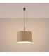 Nevia Cylindrical Pendant Ceiling Light Taupe Black 1x E27-4
