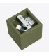 Quad Surface Mounted Downlight Olive Green 1x GU10-6