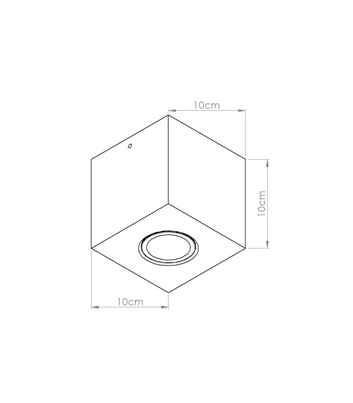 Quad Surface Mounted Downlight Beige 1x GU10-7