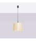 Nevia Cylindrical Pendant Ceiling Light Beige Marble Black 1x E27-2