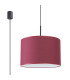 Nevia Cylindrical Pendant Ceiling Light Burgundy Black 1x E27-1