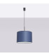 Nevia Cylindrical Pendant Ceiling Light Navy Blue Black 1x E27-2