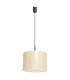 Nevia Cylindrical Pendant Ceiling Light Beige Marble Black 1x E27-3