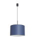 Nevia Cylindrical Pendant Ceiling Light Navy Blue Black 1x E27-3