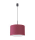 Nevia Cylindrical Pendant Ceiling Light Burgundy Black 1x E27-3