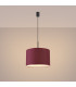 Nevia Cylindrical Pendant Ceiling Light Burgundy Black 1x E27-4