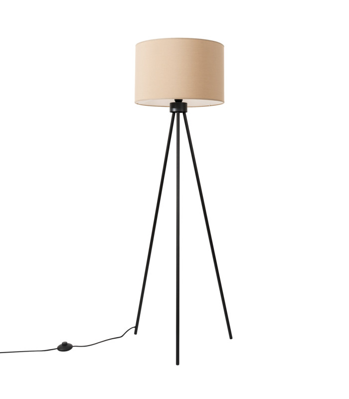 Nevia Tripod Floor Lamp Taupe Black 1x E27-1