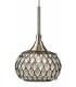 Ceiling Pendant 3 Light Line Antique Brass, Clear Glass - 6