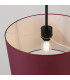 Nevia Cylindrical Pendant Ceiling Light Burgundy Black 1x E27-5