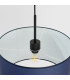 Nevia Cylindrical Pendant Ceiling Light Navy Blue Black 1x E27-6