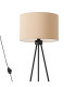 Nevia Tripod Floor Lamp Taupe Black 1x E27-3