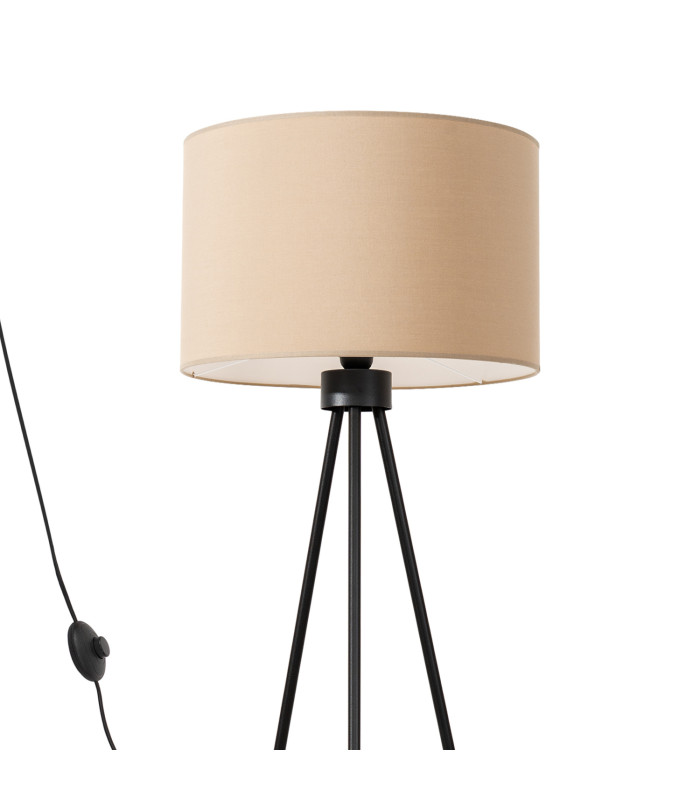 Nevia Tripod Floor Lamp Taupe Black 1x E27-3