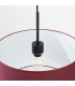 Nevia Cylindrical Pendant Ceiling Light Burgundy Black 1x E27-6