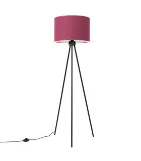 Nevia Tripod Floor Lamp Burgundy Black 1x E27-1