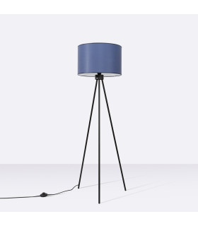 Nevia Tripod Floor Lamp Navy Blue Black 1x E27-2