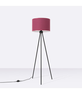 Nevia Tripod Floor Lamp Burgundy Black 1x E27-2