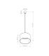 Nevia Cylindrical Pendant Ceiling Light Beige Marble Black 1x E27-9